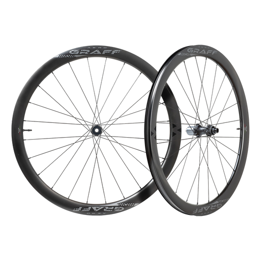 Pair of MICHE GRAFF AERO DISC Tubeless Ready Wheels (Center Lock)