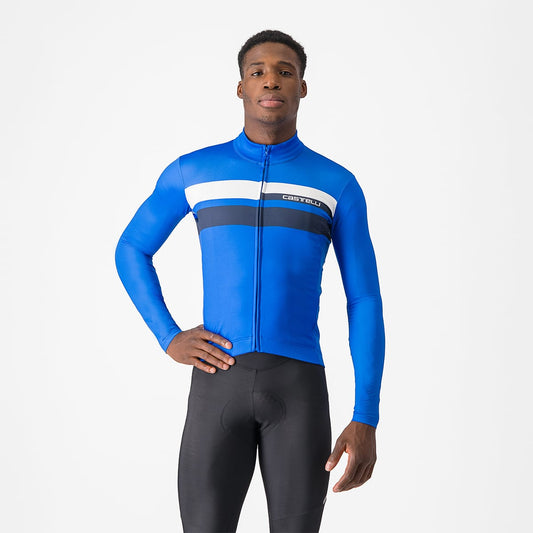CASTELLI LINEARE Jersey z długim rękawem niebieski