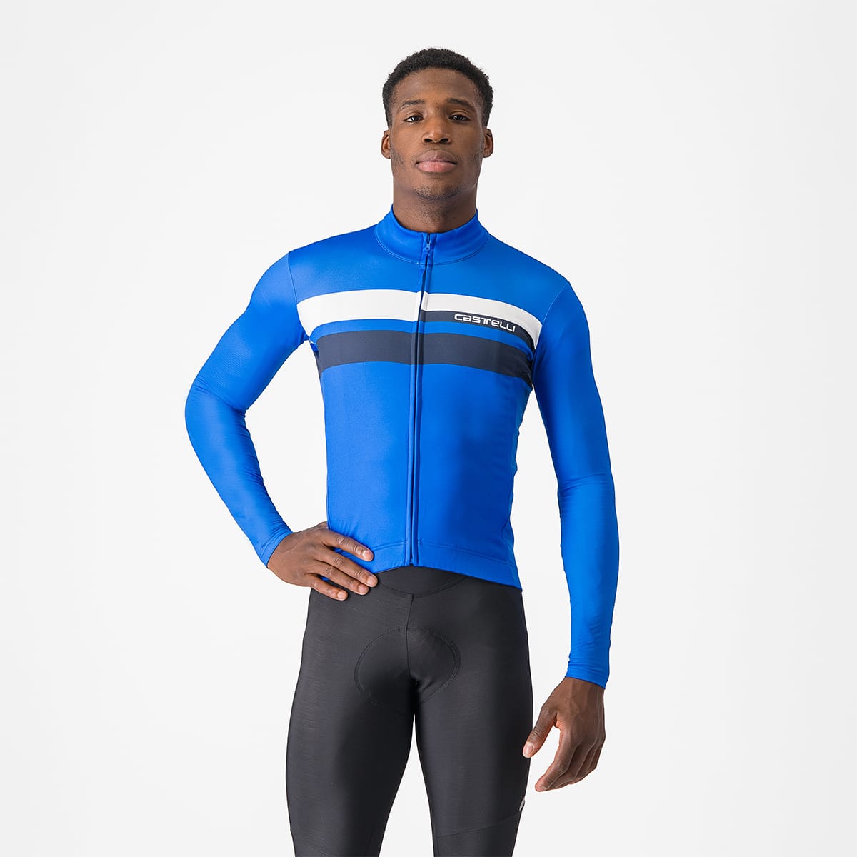 CASTELLI LINEARE Jersey z długim rękawem niebieski
