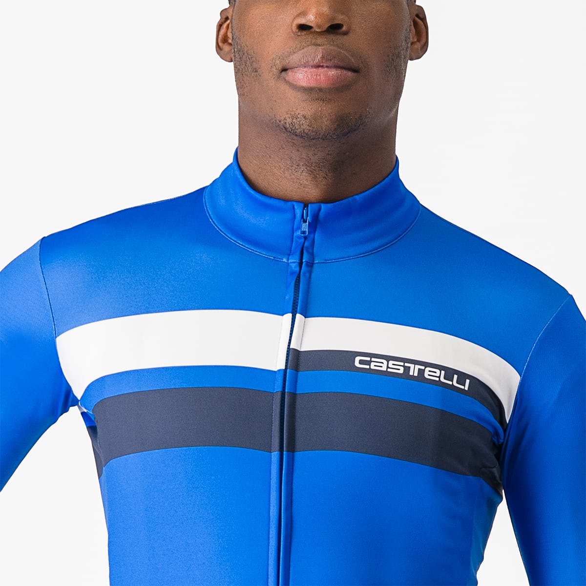 CASTELLI LINEARE Jersey z długim rękawem niebieski