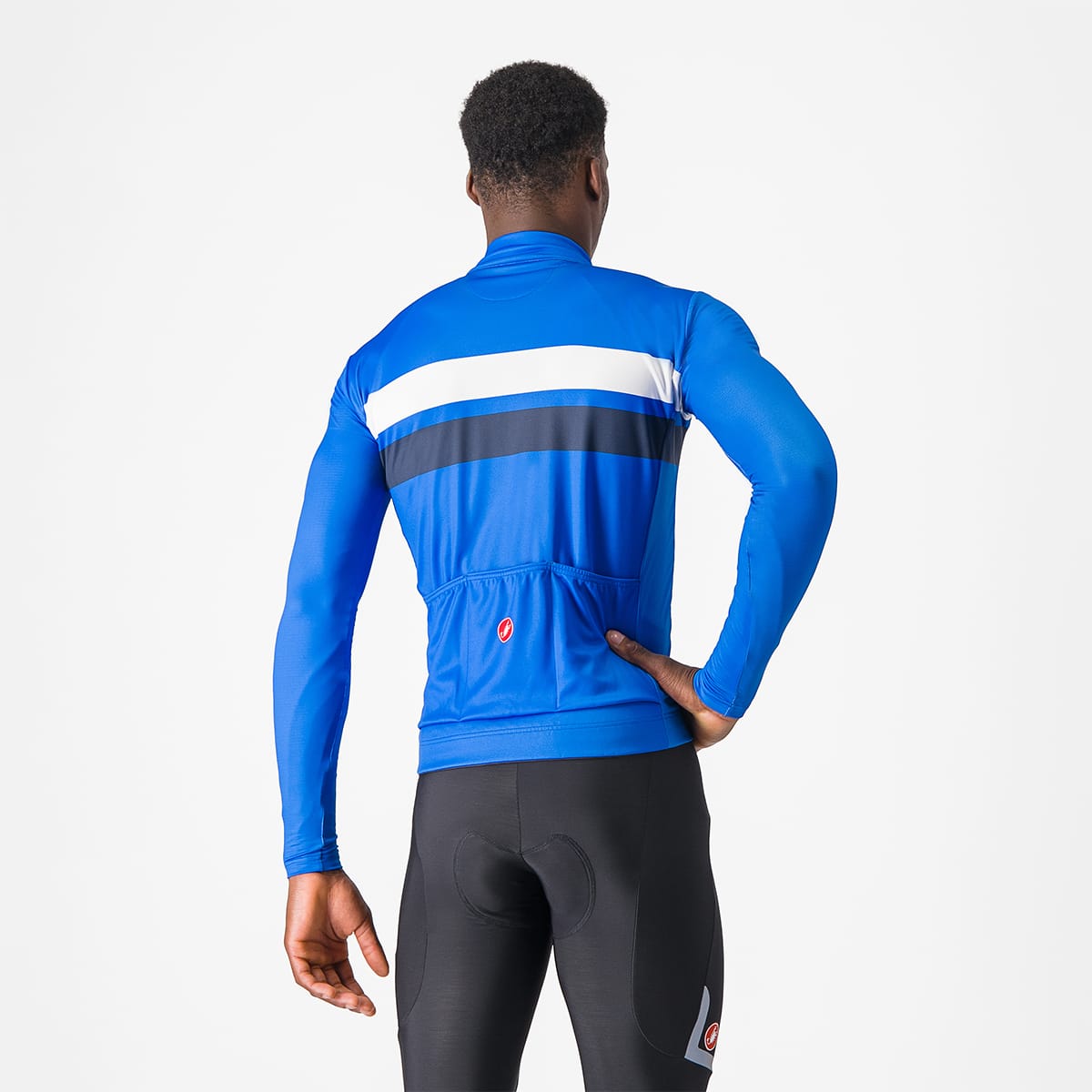 CASTELLI LINEARE Jersey z długim rękawem niebieski