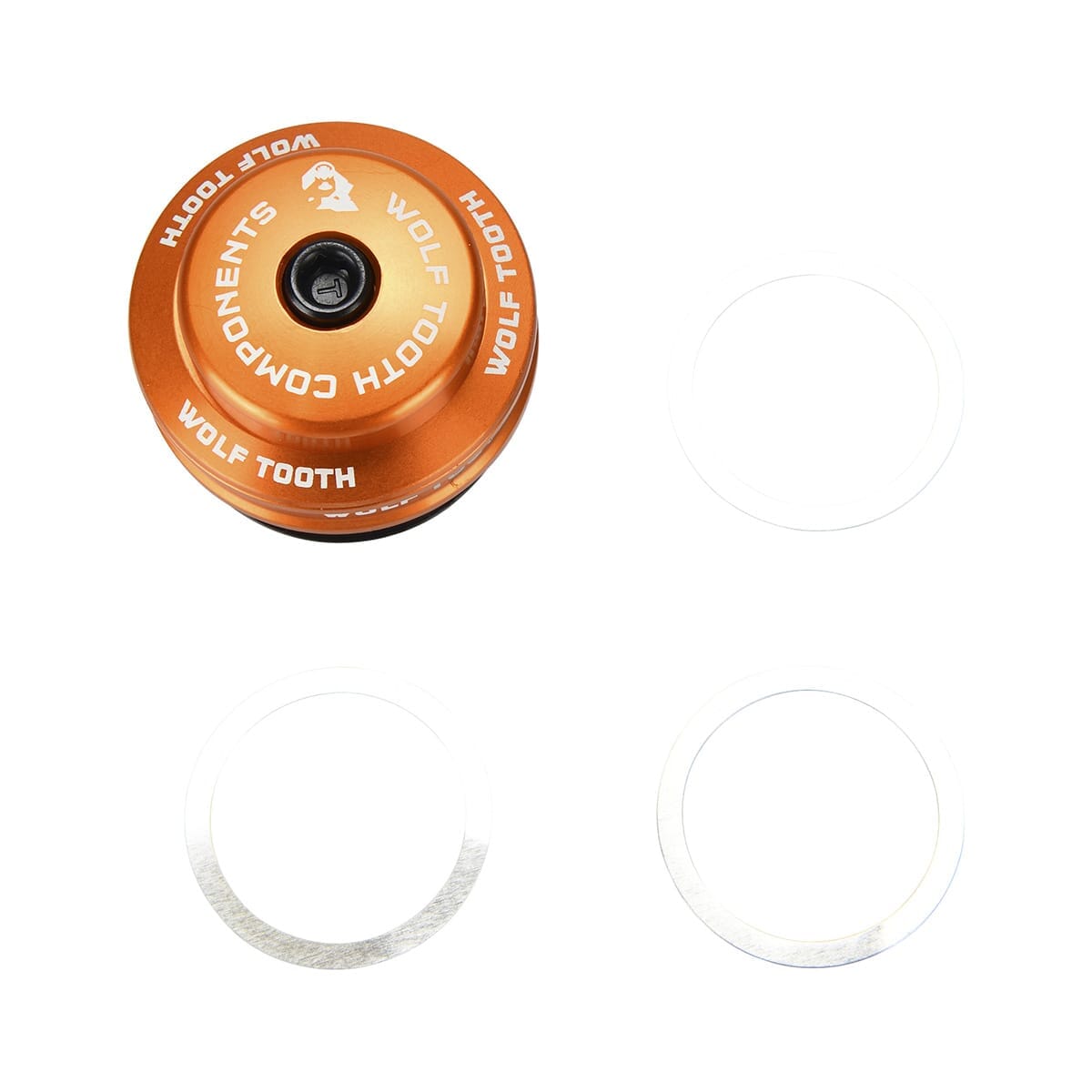 High Cup for WOLF TOOTH 1"1/8 EC34 External Headset Stack 16 mm Orange