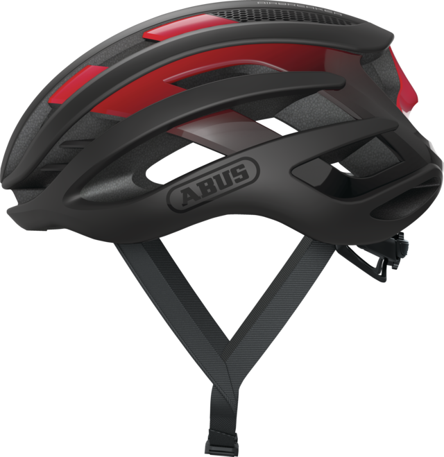 Kask szosowy ABUS AIRBREAKER czarny/czerwony