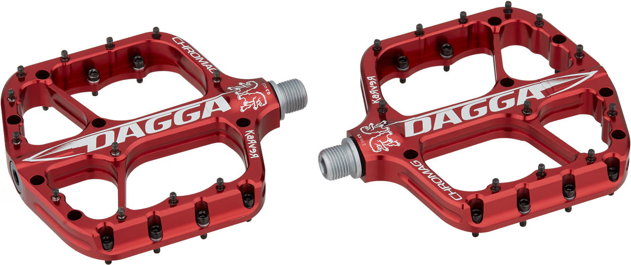 dagga pedals CHROMAG DAGGA flat pedals CHRIS KOVARIK Red – Probikeshop