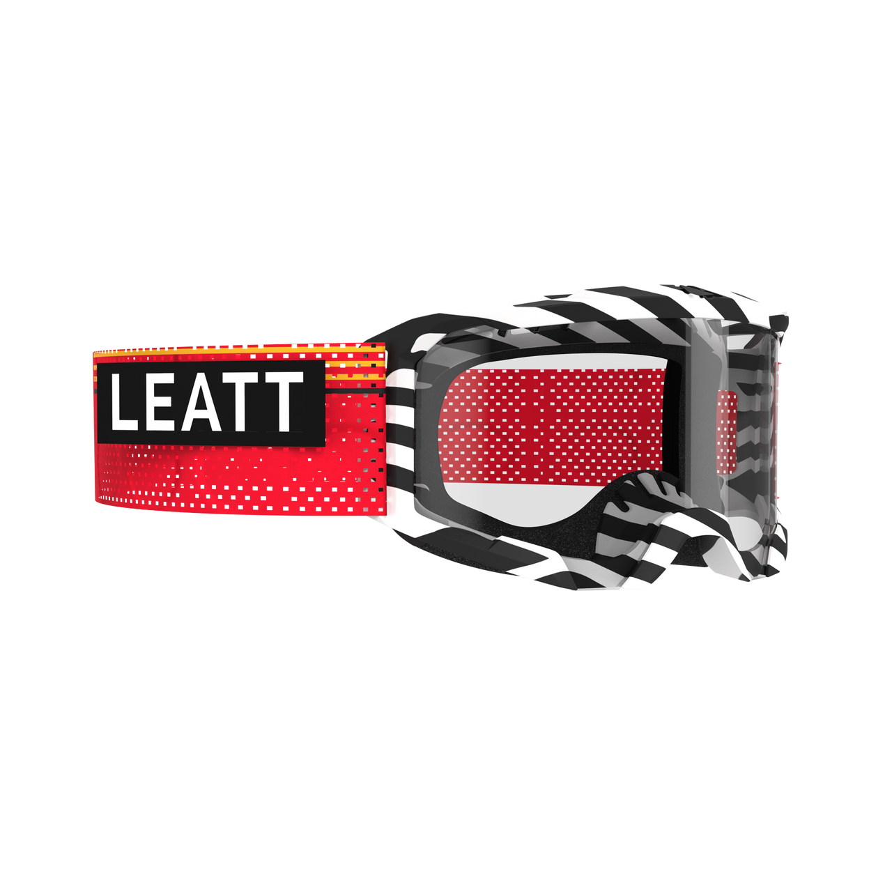 LEATT VELOCITY 4.0 MTB X-FLOW Stripe Black/White CLEAR 83 VLT Goggle