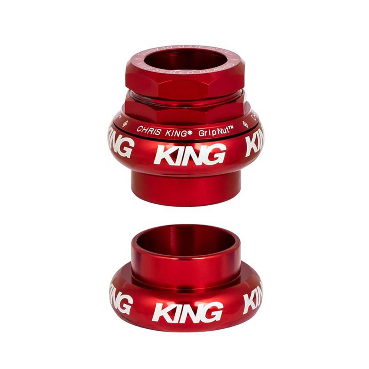 CHRIS KING GRIPNUT 1" External Headset EC30/EC30 Red