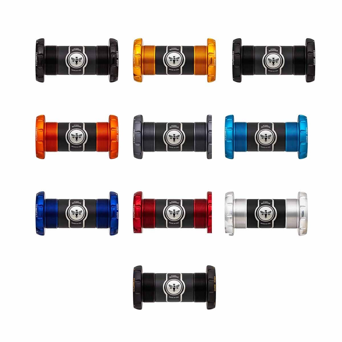 Mechanizm korbowy CHRIS KING ThreadFit 30 68/73mm Sram DUB Black/Gold