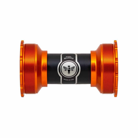 Mechanizm korbowy CHRIS KING ThreadFit T47 24i 86/92mm Ceramic Orange