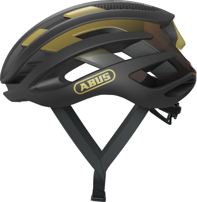 Kask szosowy ABUS AIRBREAKER czarny/złoty
