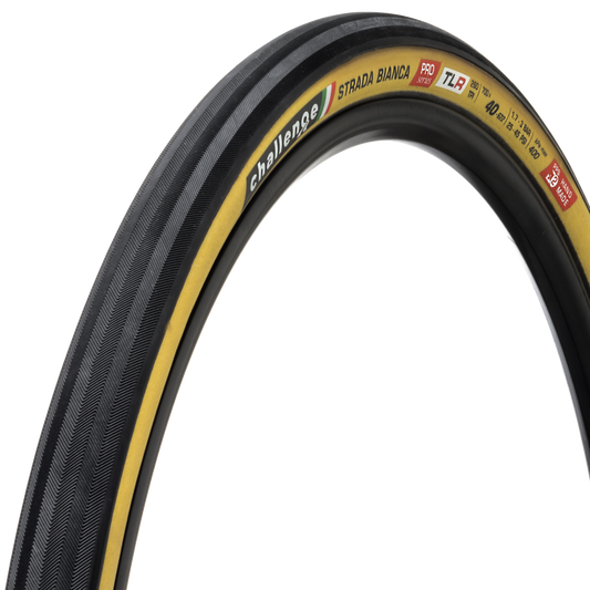 Opona CHALLENGE OPEN STRADA BIANCA 700x40c Tubeless Ready Beige
