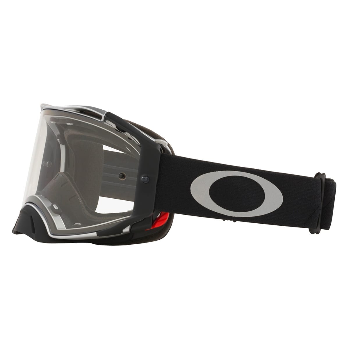 OAKLEY AIRBRAKE MX Tuff Blocks Black Gunmetal Goggle Clear Shield