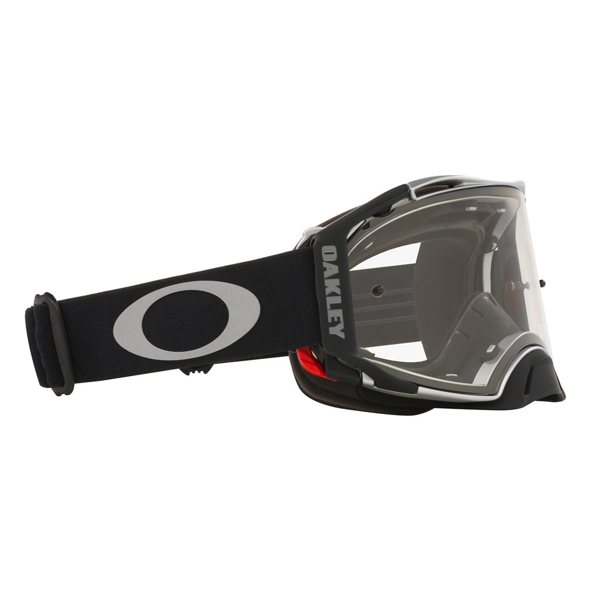 OAKLEY AIRBRAKE MX Tuff Blocks Black Gunmetal Goggle Clear Shield