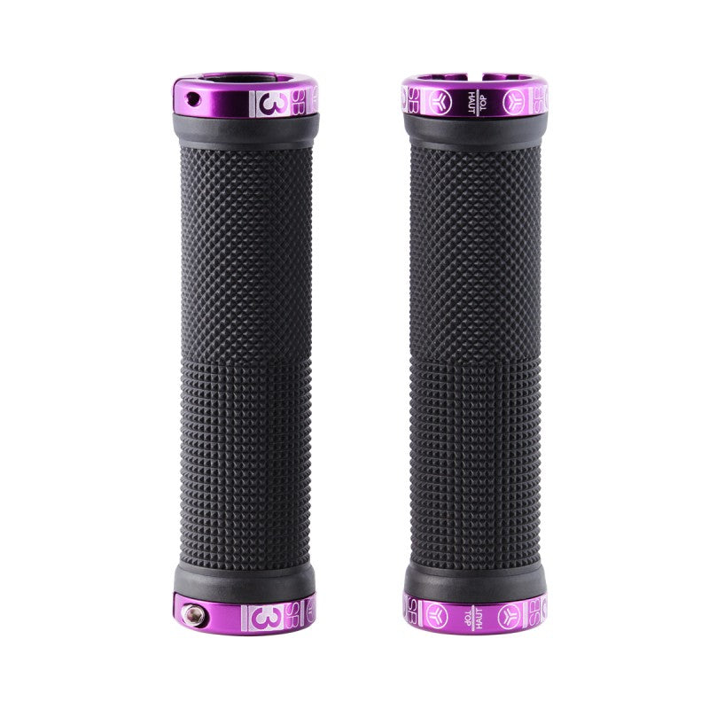 Chwyty SB3 KHEOPS Lock-On 129 mm czarny/fioletowy