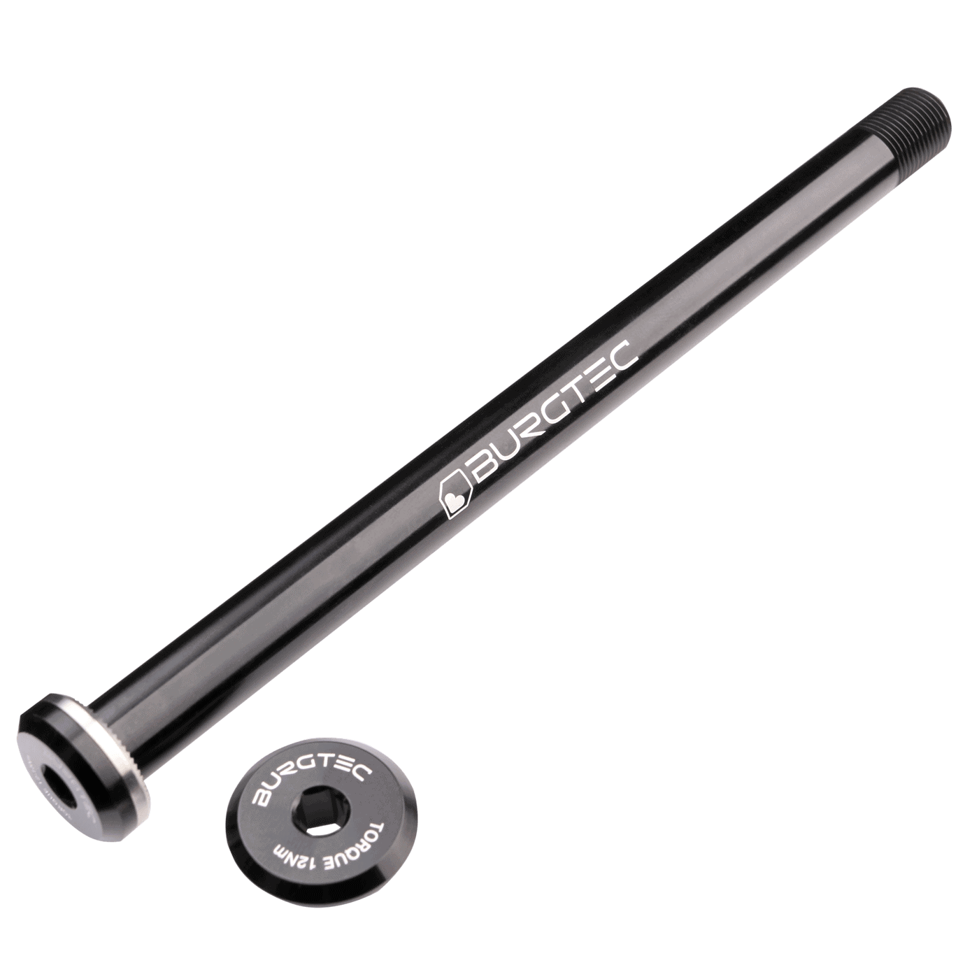 Oś tylnego koła BURGTEC 168,5 mm do ram Santa Cruz czarna