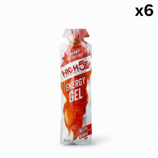 Opakowanie 6 HIGH5 ENERGY GEL (40g) Berry