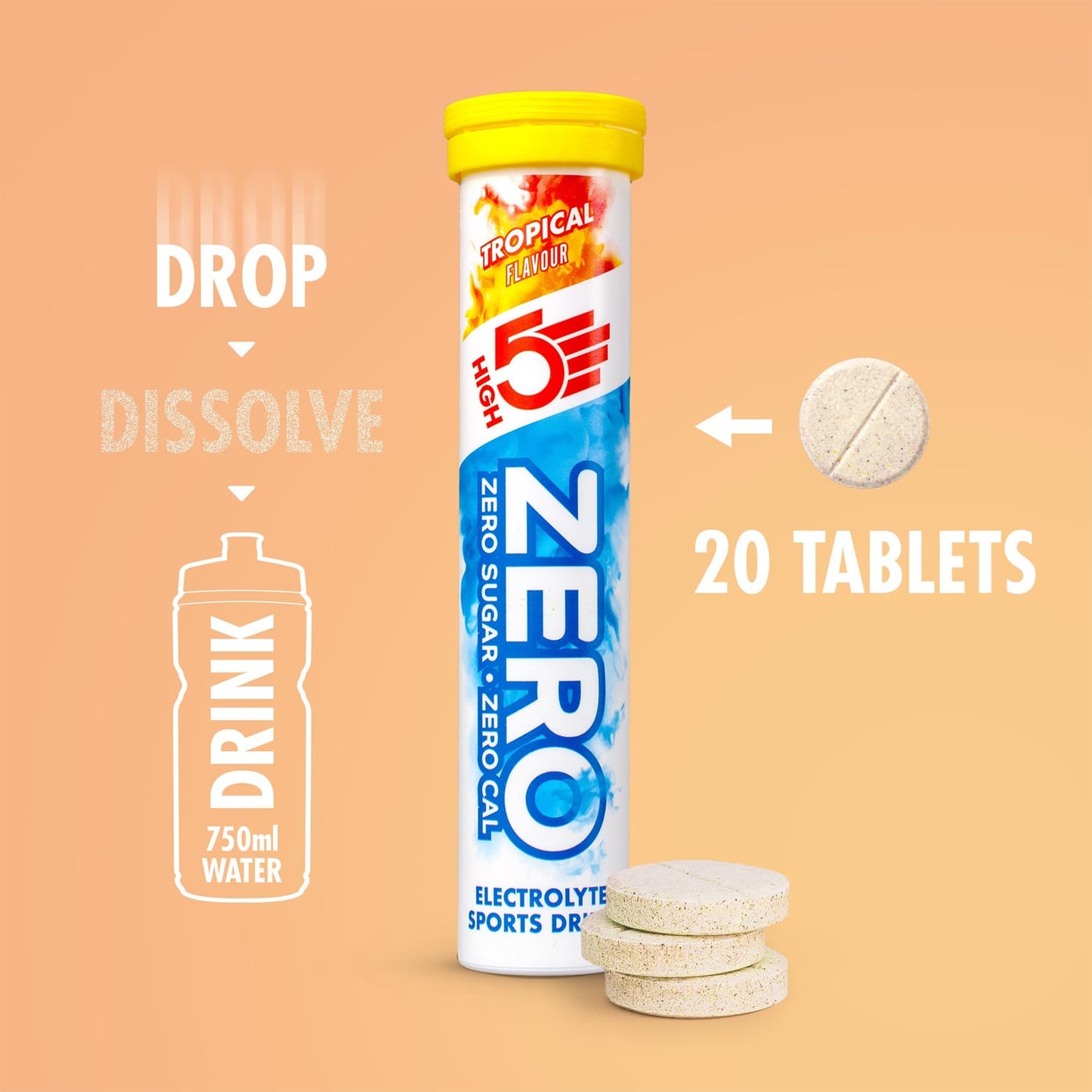 High5 ZERO Electrolyte Hydration (20 tabletek) Tropical