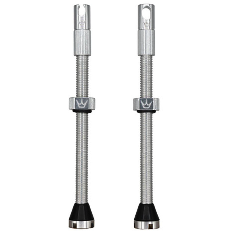 PEATY'S x Chris King MK2 Presta 80 mm Zawory bezdętkowe (x2) Srebrny