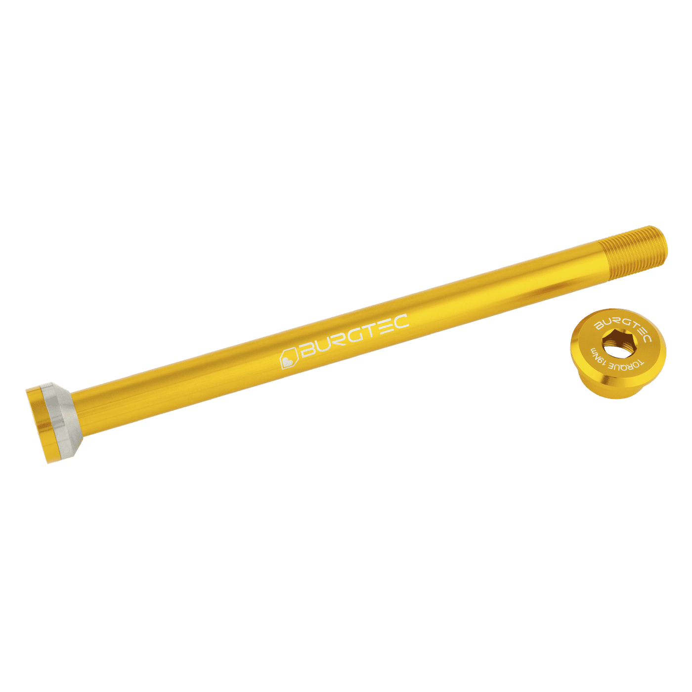 Oś tylnego koła BURGTEC 171 mm do ram Transition Gold