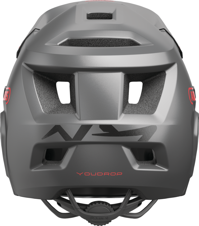 Kask MTB ABUS YOUDROP FF Junior, szary