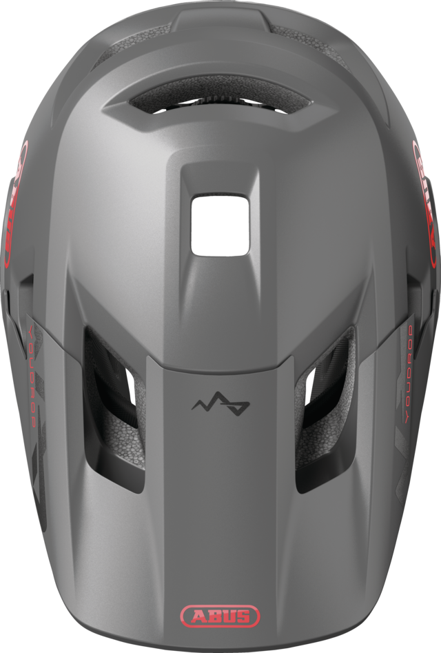 Kask MTB ABUS YOUDROP FF Junior, szary