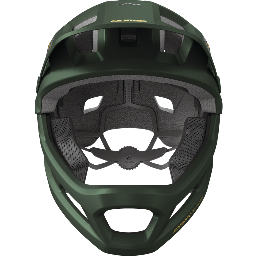Kask MTB ABUS YOUDROP FF Junior Moss, zielony