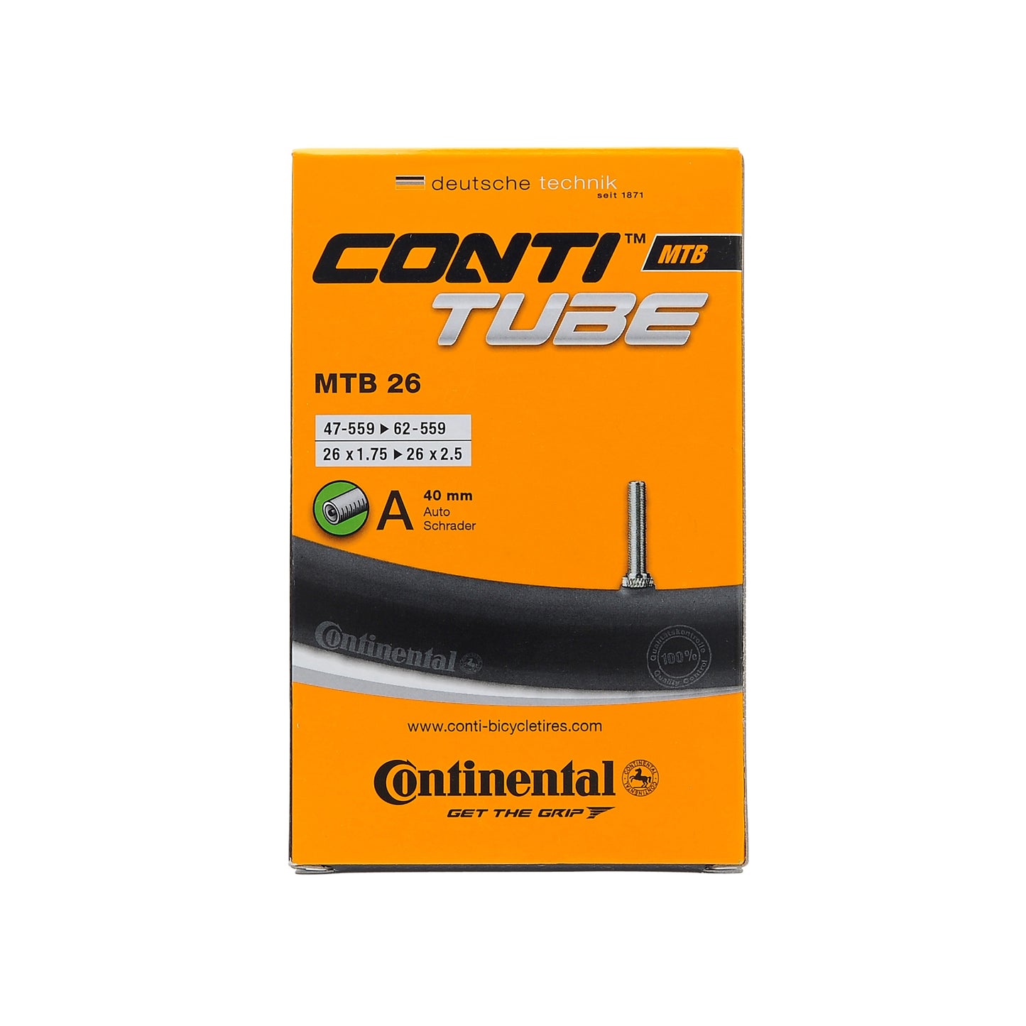 Dętka CONTINENTAL 26x1.75-2.5 Schrader 40mm