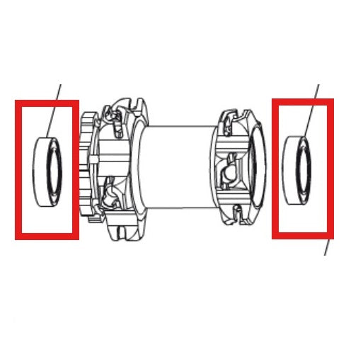 ZESTAW ŁOŻYSK MAVIC DCL 9/15 PIASTA 20X32X7 (6804) + 25X37X7 (6805)