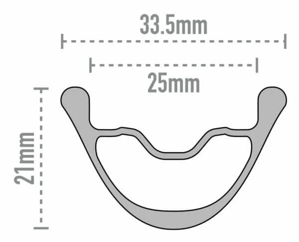 Front wheel ENVE AG25 Tubeless Ready (Center Lock)