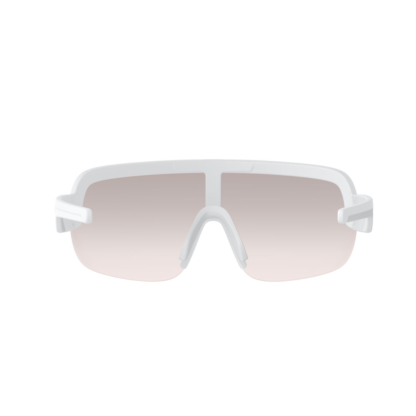 POC AIM Glasses White Clarity Trail Partly Sunny Silver Lens