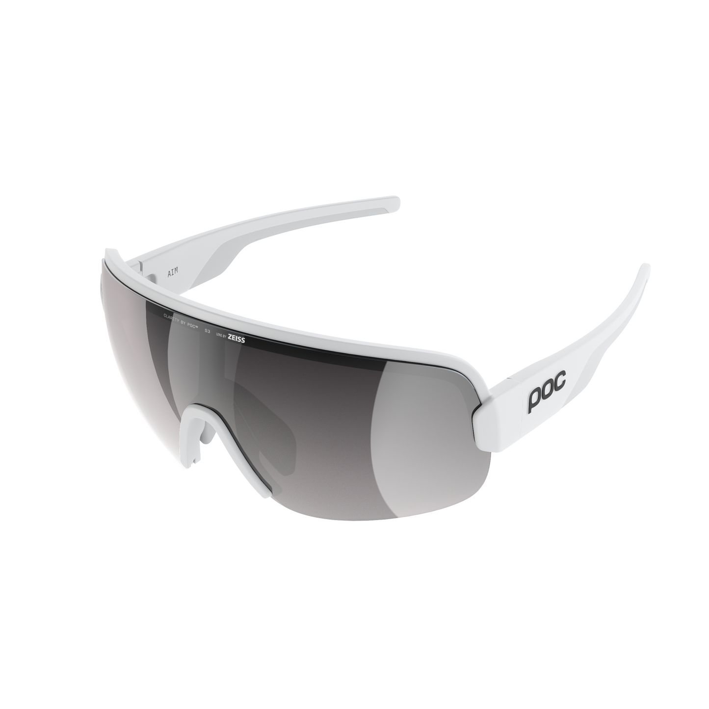 Okulary POC AIM White Clarity Road Lens Sunny Silver