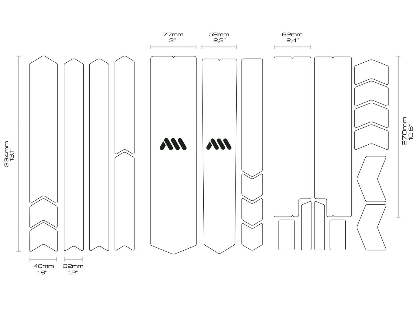 ALL MOUNTAIN STYLE TOTAL Clear Adhesive Frame Protector