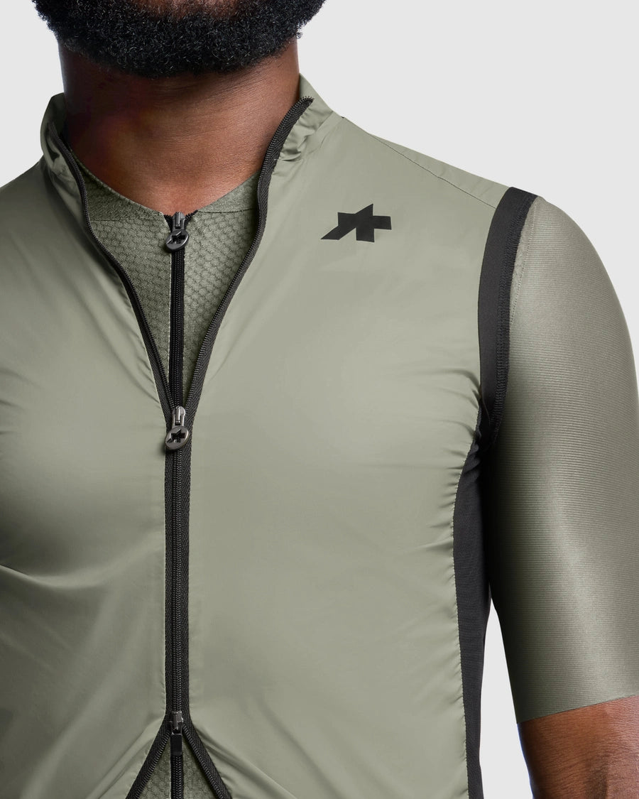 ASSOS MILLE GT WIND S11 Edge Green Sleeveless Jacket