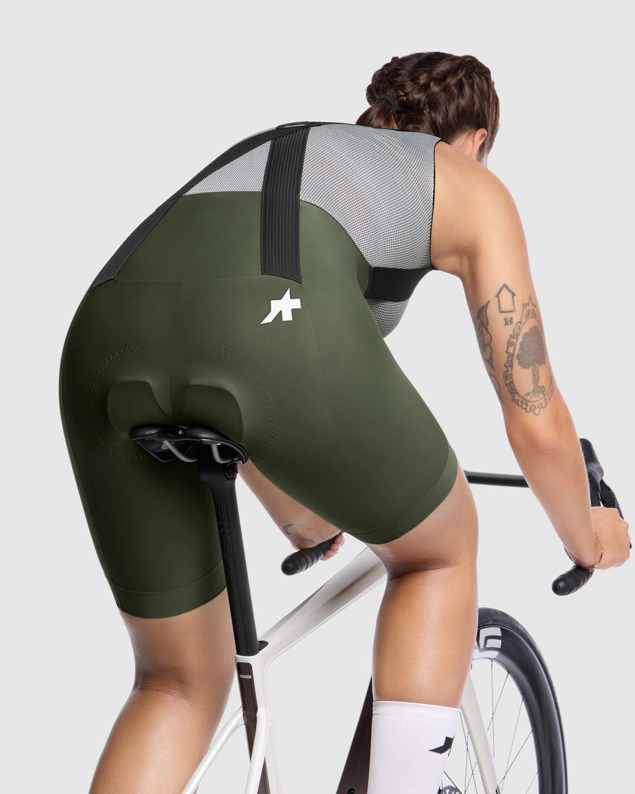 ASSOS UMA GT S11 Women's Moss Green Bib Tight