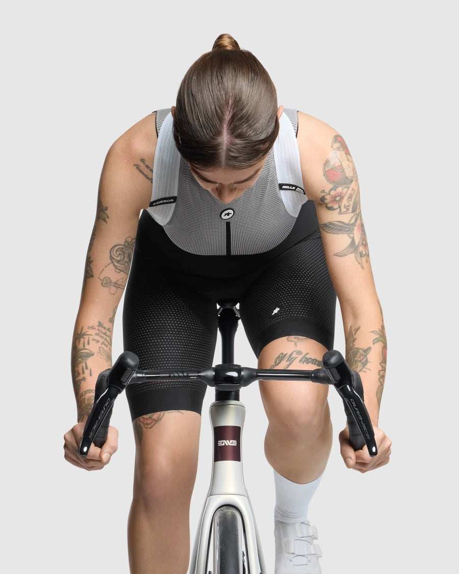 Spodenki na szelkach ASSOS MILLE GT INDOOR S11 damskie czarne