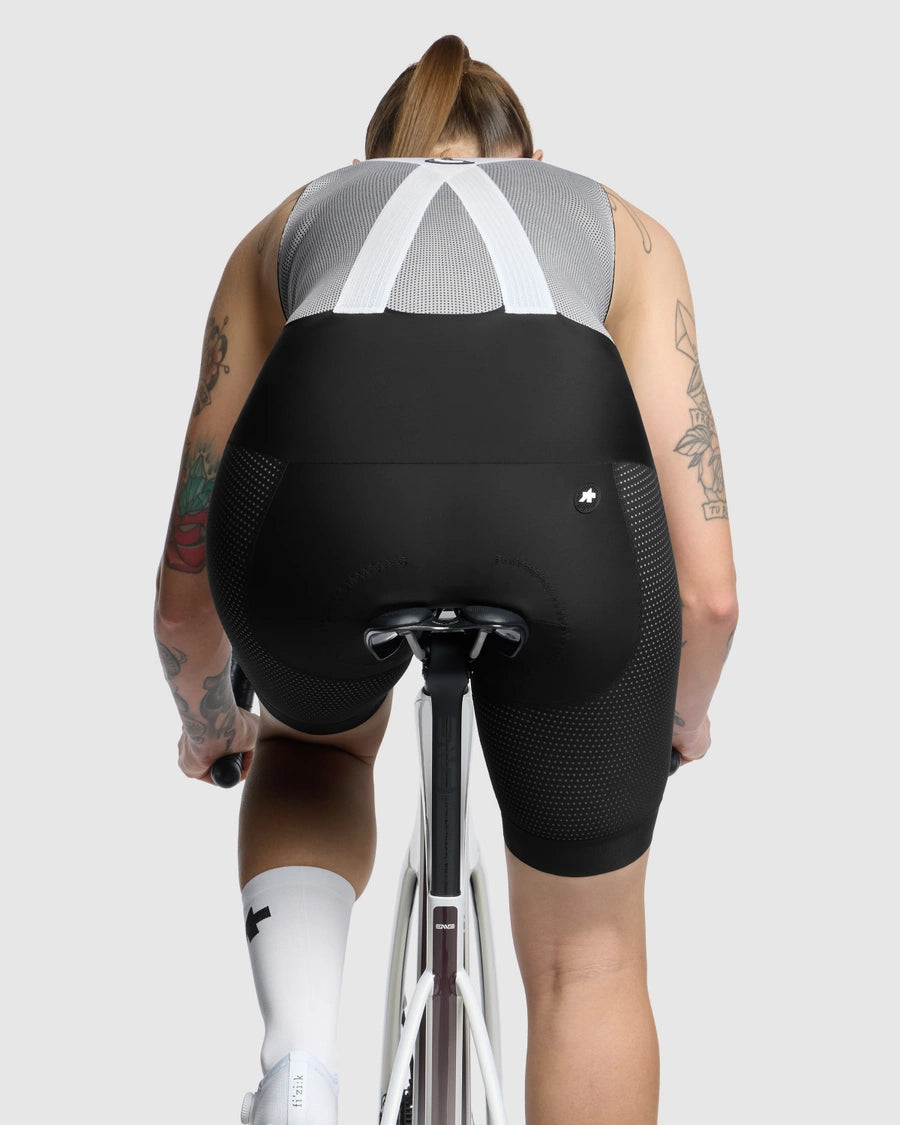 Spodenki na szelkach ASSOS MILLE GT INDOOR S11 damskie czarne