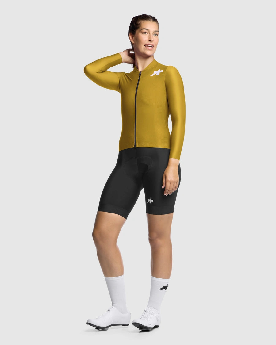 ASSOS UMA GT S11 EVO Ladies Long Sleeve Jersey Godlen Yellow