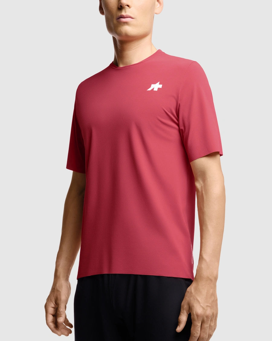 ASSOS TACTICA POST RIDE T5 Short Sleeve Deep Berry Jersey