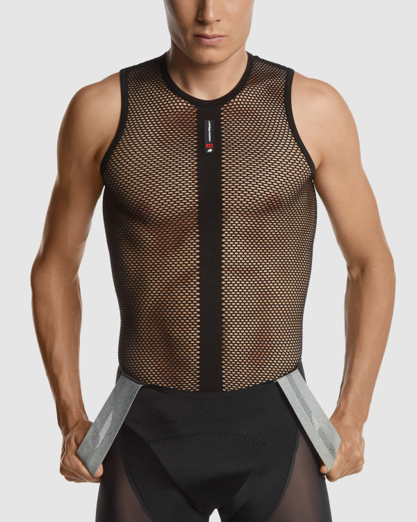 Bielizna techniczna ASSOS  SKIN LAYER SUPERLEGER Bez rękawów Czarna