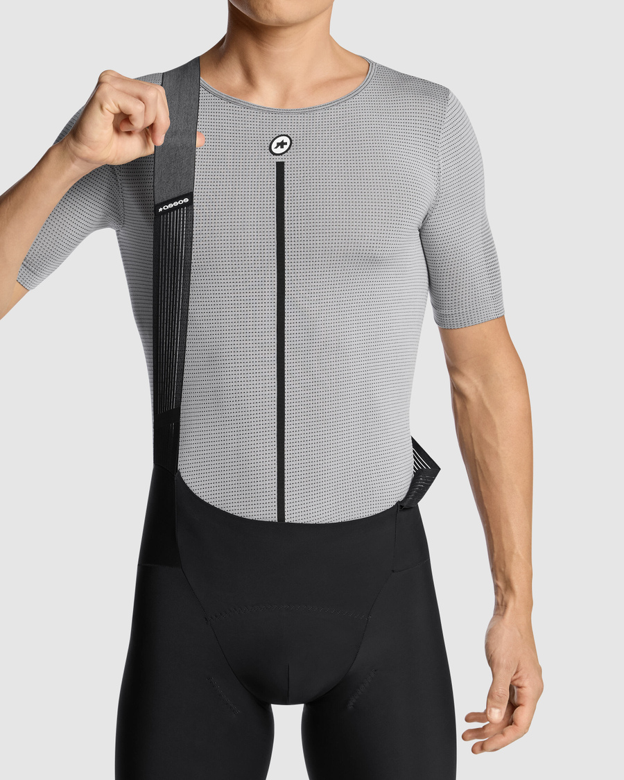 ASSOS NS SKIN LAYER P1 Bielizna z krótkim rękawem szary