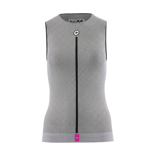 Bielizna termoaktywna ASSOS NS SKIN LAYER P1 bez rękawów dla kobiet, szara