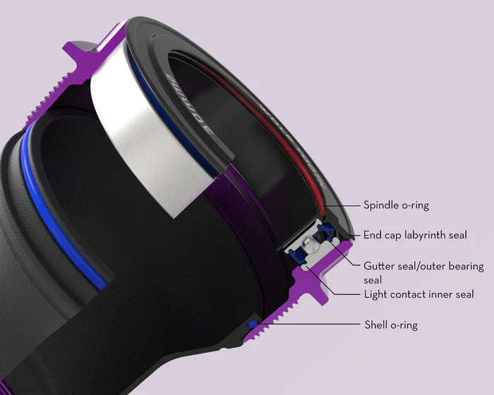Mechanizm korbowy WOLFTOOTH T47 zewnętrzny 24 mm surowy srebrny