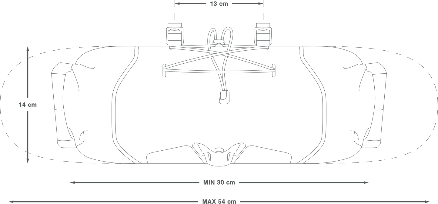 Handlebar bag APIDURA BACKCOUNTRY HANDLERBAR PACK 11 L Black Grey