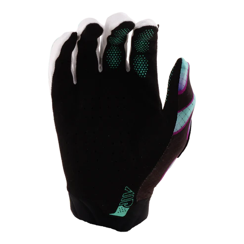 TROY LEE DESIGNS AIR OVERSPRAY Gloves Black / Real Teal