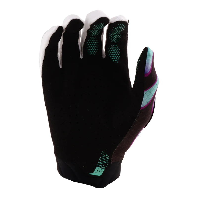 Rękawice juniorskie TROY LEE DESIGNS AIR OVERSPRAY Black/Real Teal