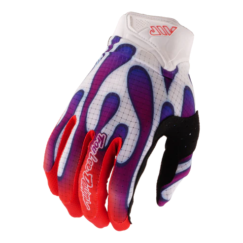 TROY LEE DESIGNS AIR OVERSPRAY Junior Gloves White/Purple
