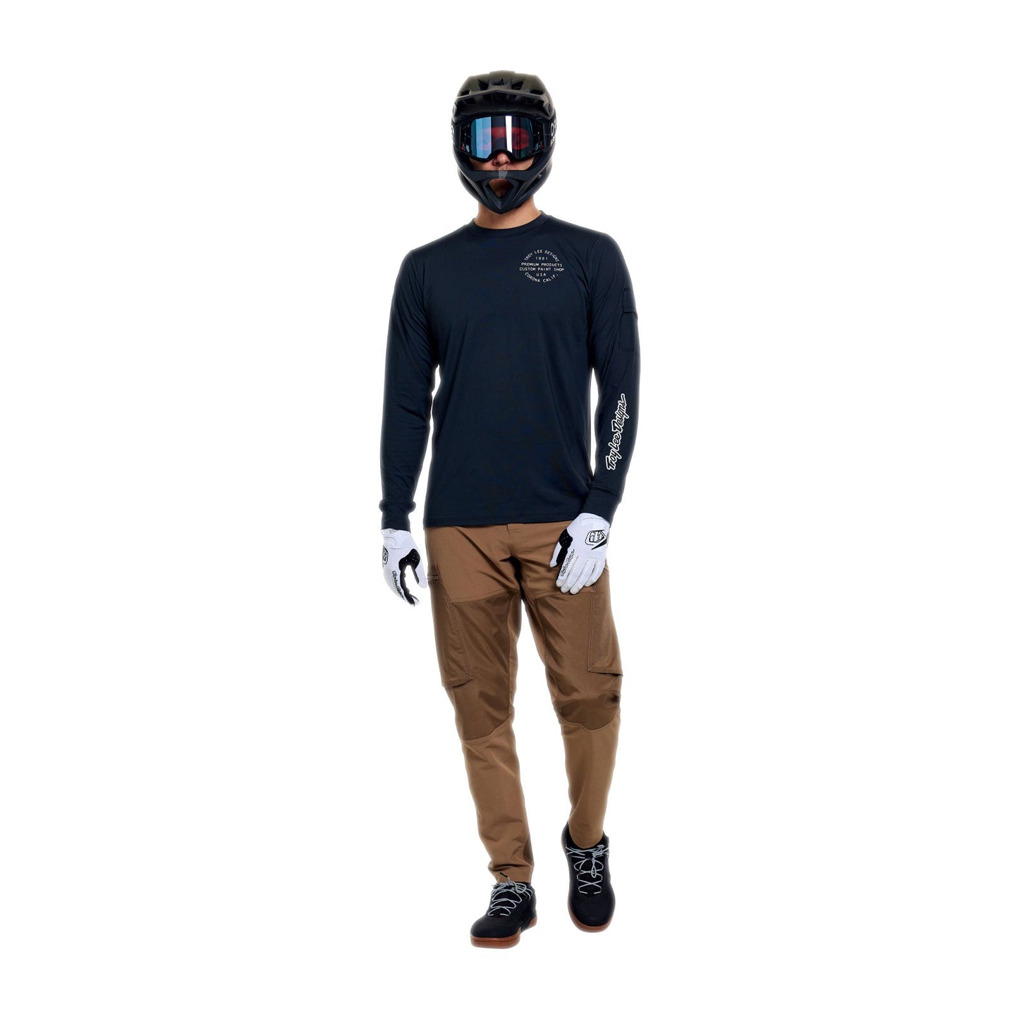 TROY LEE DESIGNS RUCKUS RIDE PRESSED Long Sleeve Carbon Jersey