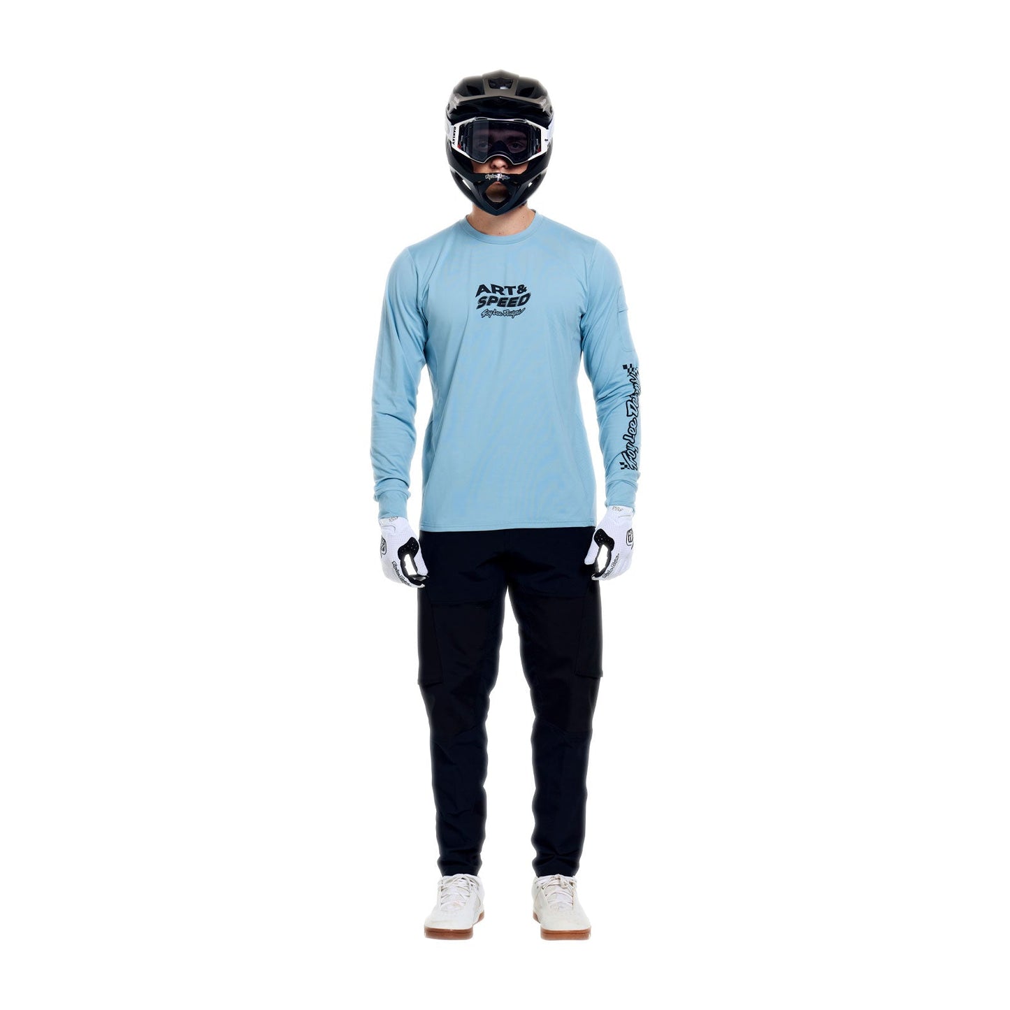TROY LEE DESIGNS RUCKUS RIDE WAVES Jersey z długim rękawem niebieski