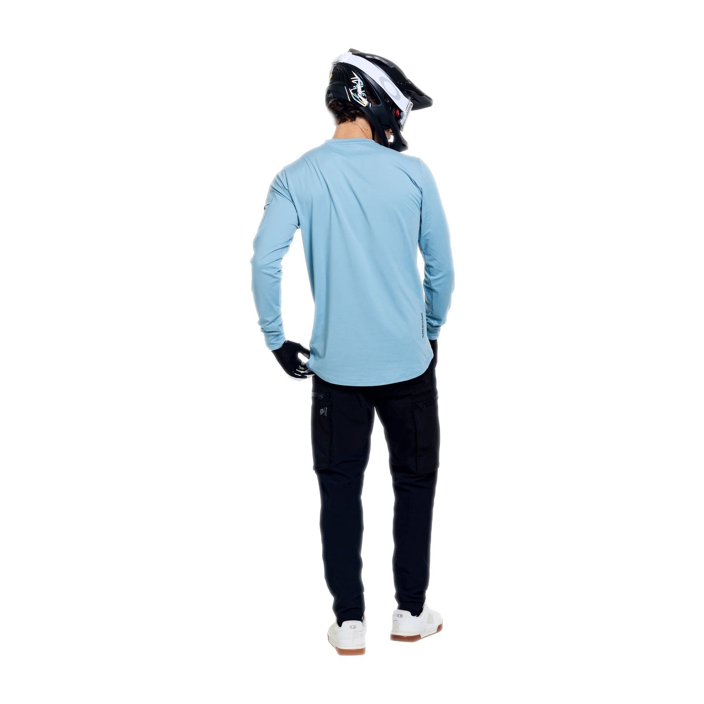 TROY LEE DESIGNS RUCKUS RIDE WAVES Jersey z długim rękawem niebieski