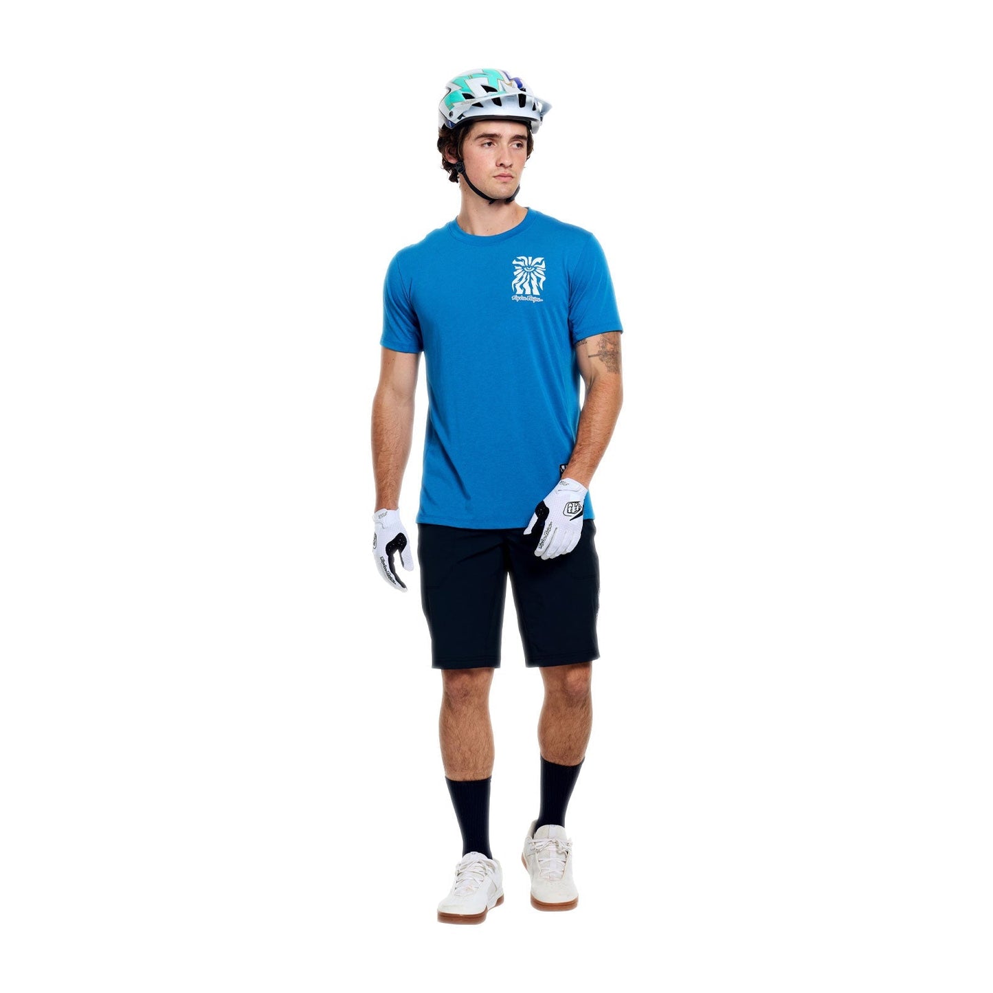 TROY LEE DESIGNS SKYLINE RIDE ONE EYE AERO Jersey z krótkim rękawem niebieski