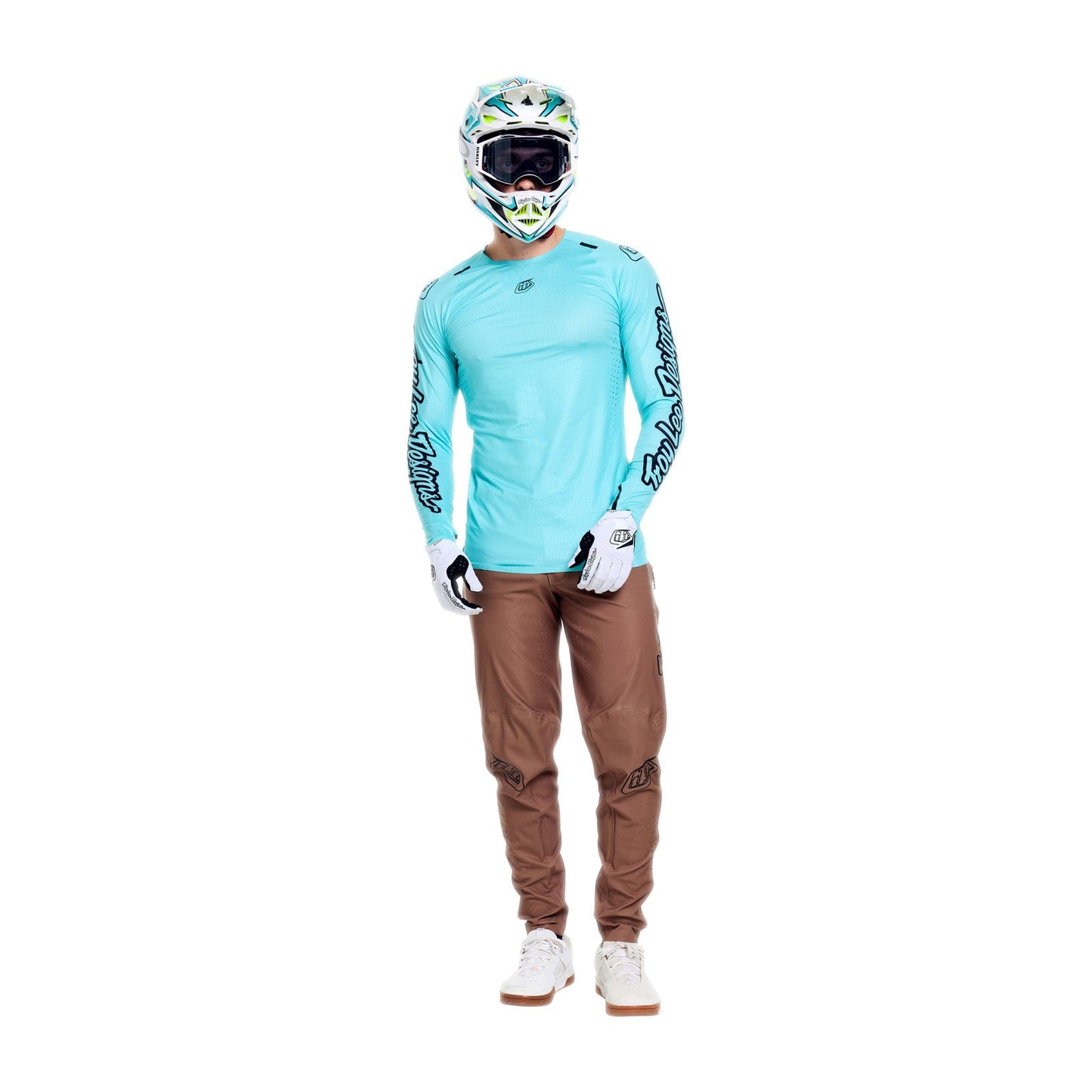 TROY LEE DESIGNS SPRINT ULTRA MONO Koszulka z długim rękawem turkusowa